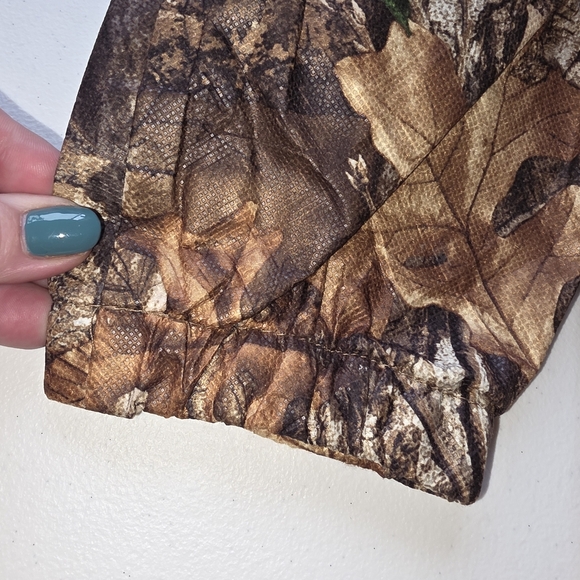 Frogg Toggs Realtree Camo Hooded Rain Jacket Men's Large Zip/Snap Front - Picture 6 of 7